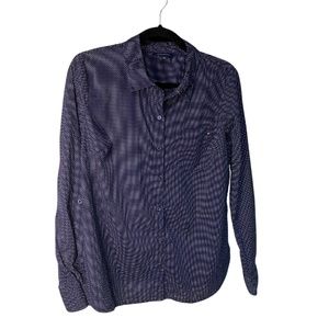 Navy Tommy Hilfiger Button Down Shirt White Spots